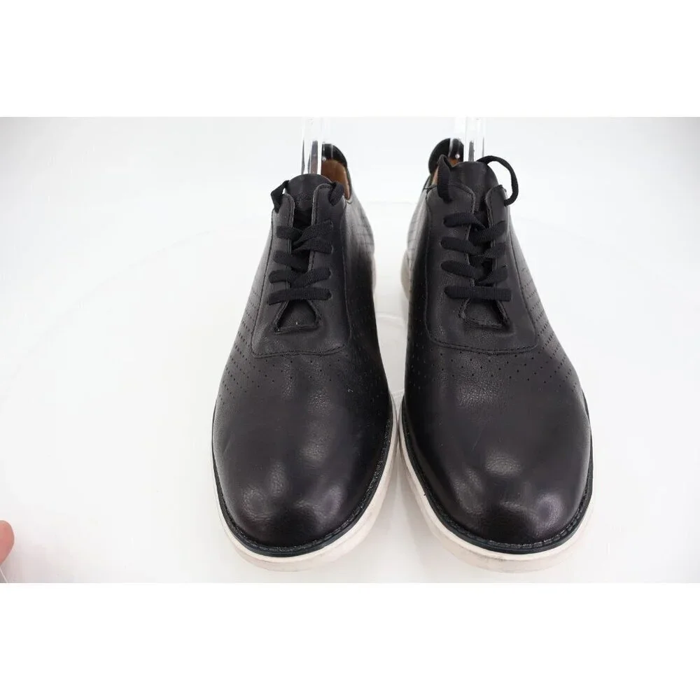 Members Only Men's Grand-02 Sneaker Size 13 Black Lace Up Vegan Shoe